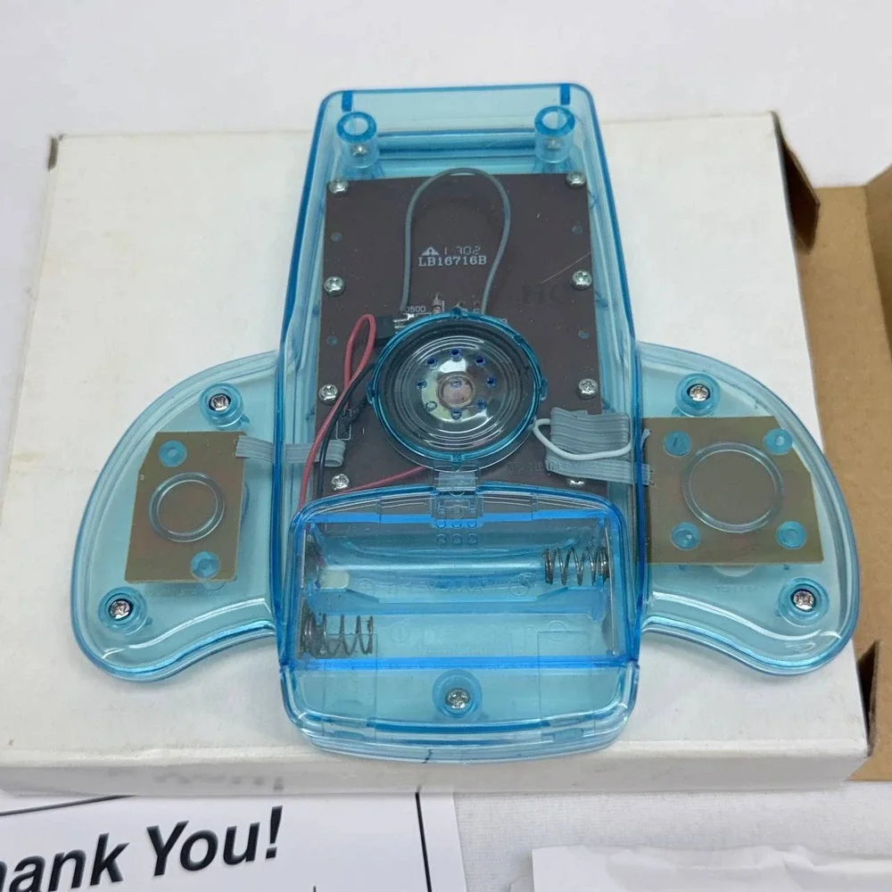 Aspen Direct Pocket Game Player Handheld 11-in-1 LCD Game Blue Translucent Retro